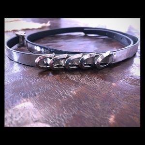 Women’s Shiny silver belt